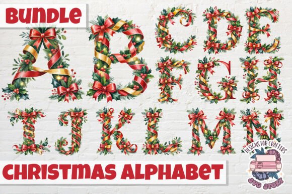 Christmas Alphabet and Numbers PNG Review