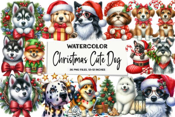 Christmas Cute Dog Sublimation Illustrations Review