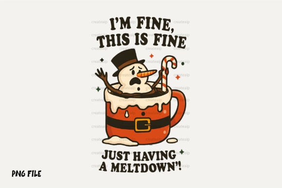 Christmas Funny Sarcastic Snowman Png in Illustrations