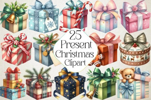 Christmas Present Clipart Bundle Review