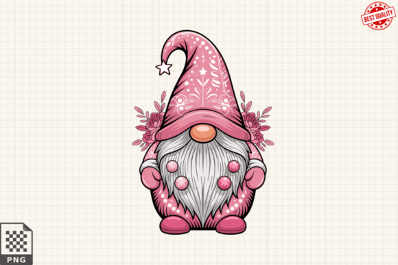 Christmas Santa Gnome Clipart PNG,Gnome Illustrations