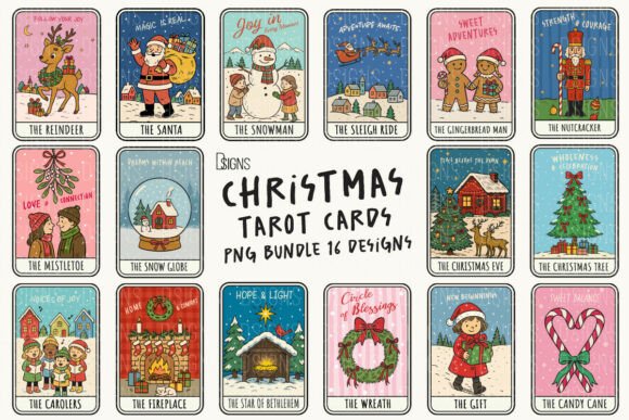 Christmas Tarot Cards Bundle Clipart Png: A Designer’s Review
