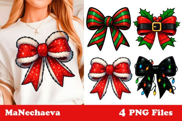 Coquette Christmas Bow Clipart PNG: A Crafter’s Review for Seasonal Illustrations