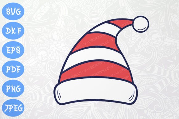 Elf Hat SVG Christmas and Holiday Crafts Illustrations