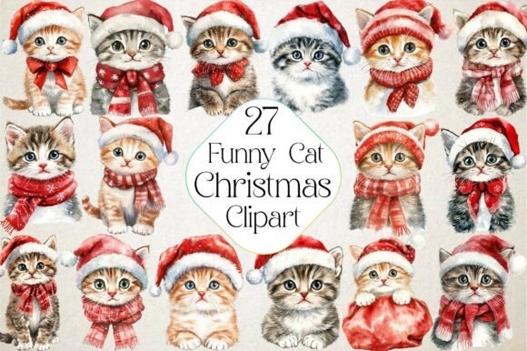 Funny Christmas Cat Watercolor Clipart: A Seller’s Review