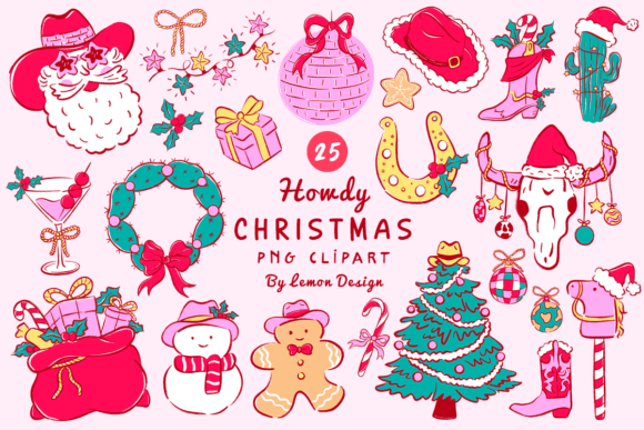 Howdy Christmas PNG Clipart Bundle: A Crafter’s Review of These Festive Illustrations