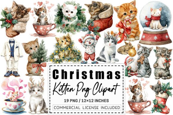 Kitten Christmas Clipart: A Publisher’s Review of Seasonal Illustrations