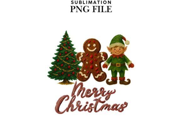 Oil Painted Christmas Trio Png Design for Brand Illustrations