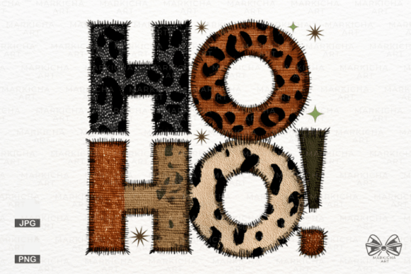 Patchwork HO HO Christmas Png Clipart Review