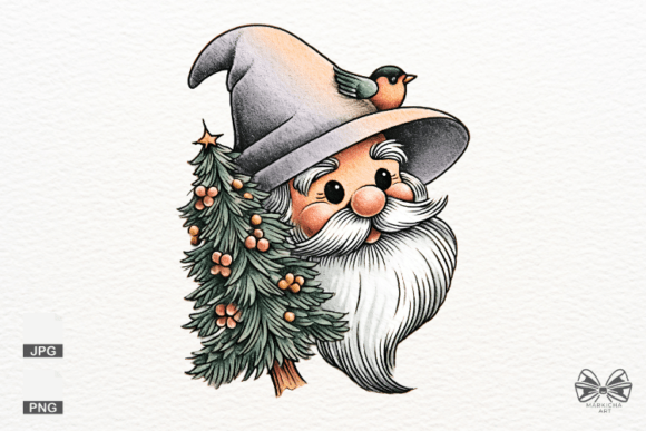 Santa and Christmas Tree Png Clipart Review