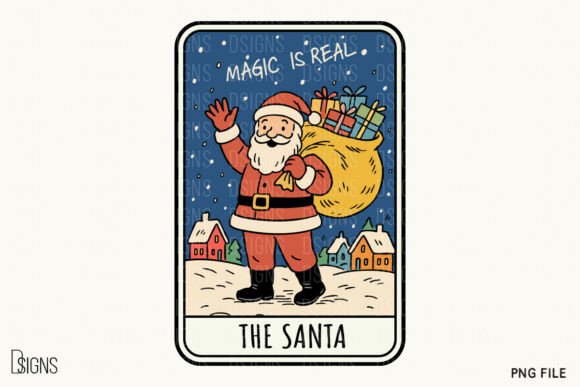 The Santa Christmas Tarot Card Clipart: A Crafter’s Review of This Illustrations Asset